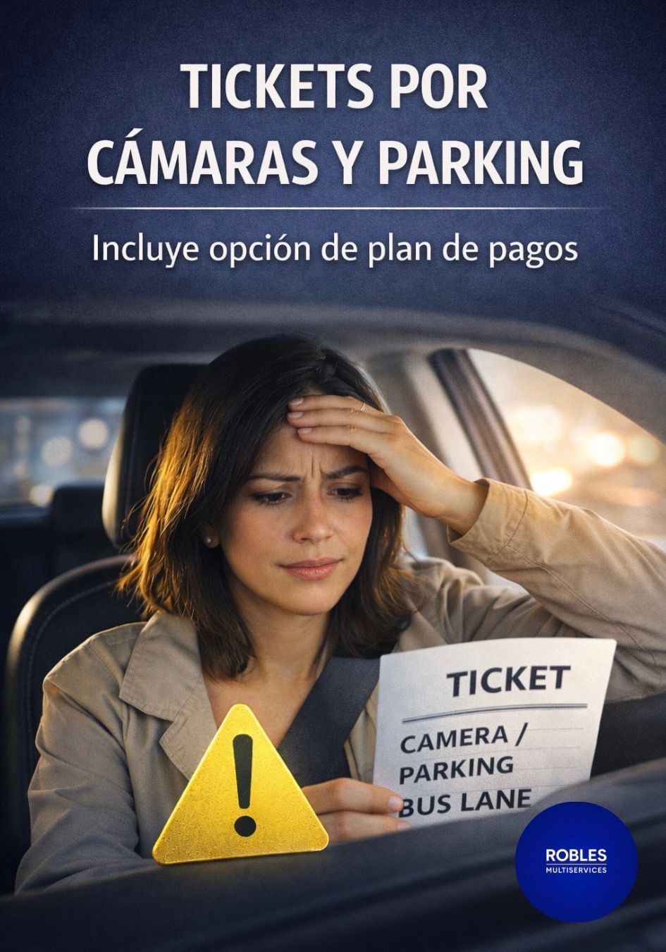 Tickets por camaras y parking